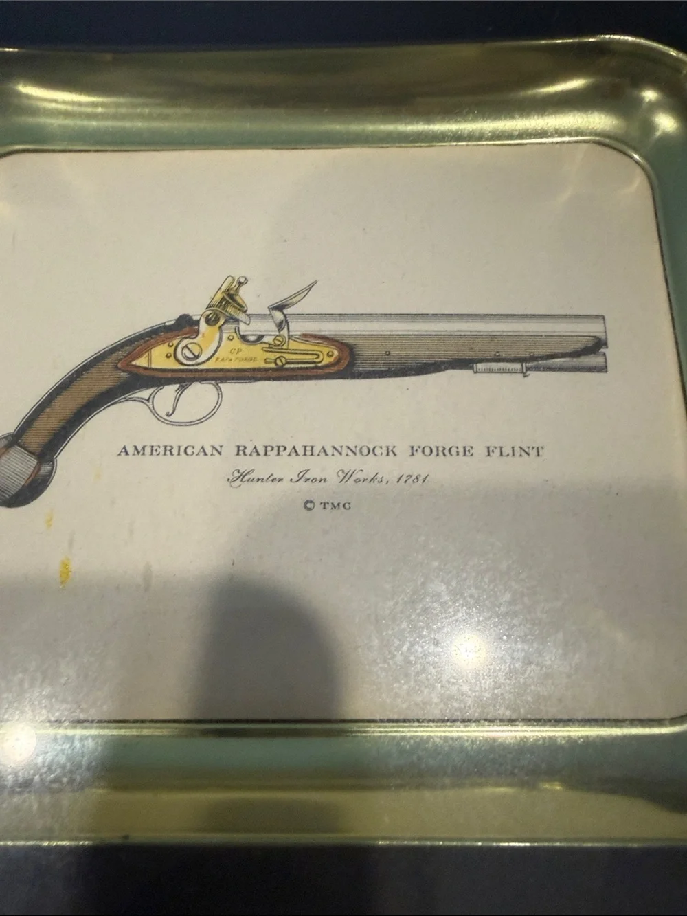 Turner Wall Accessory Shadowbox Framed Triple Vintage Pistol Art Prints